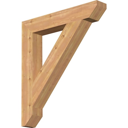 Ekena Millwork Traditional Slat Smooth Bracket, Western Red Cedar, 5 1/2"W x 36"D x 40"H BKT06X36X40TRA06SWR